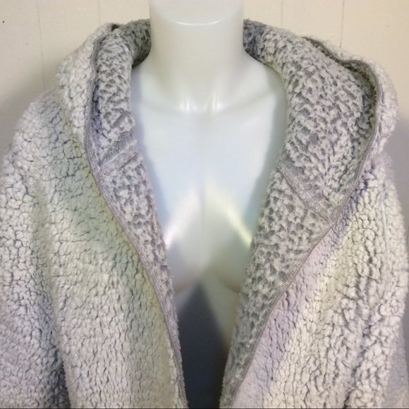 Pink Victoria’s Secret Open Sherpa Hooded Jacket - Picture 2 of 9